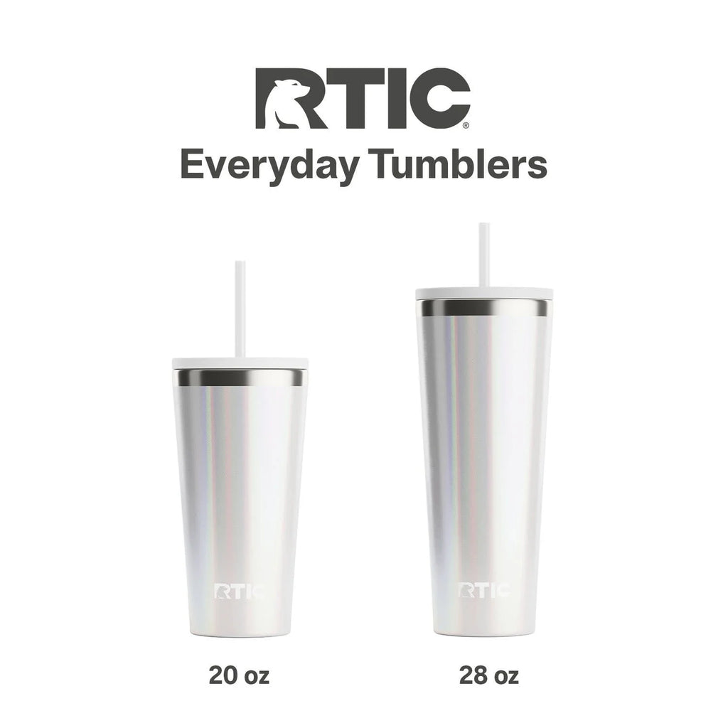 28 Oz Ceramic Lined Everyday Tumbler, Spill-Resistant Straw Lid, Beach