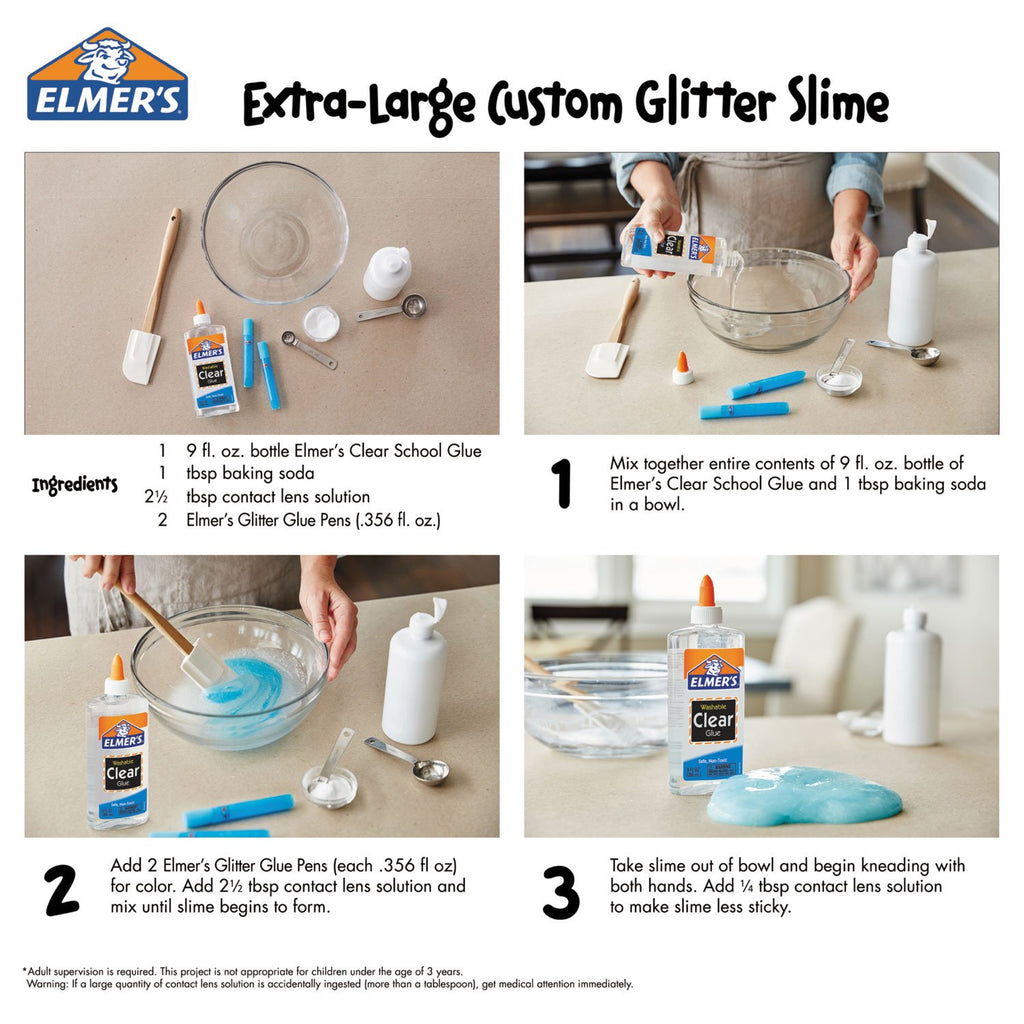 Elmer'S E305 School Glue Washble Clear, 5 Oz, Clear