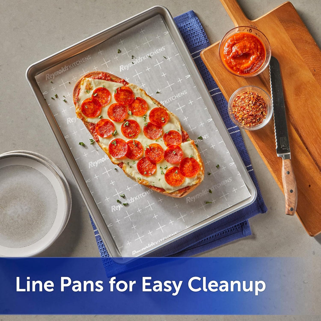 Kitchens Stay Flat Parchment Paper Roll, Non Curling Baking Parchment Paper for Baking and Cooking, Oven Safe up to 425 Degrees, 36 Feet X 15 Inches, 45 Total Sq. Ft.