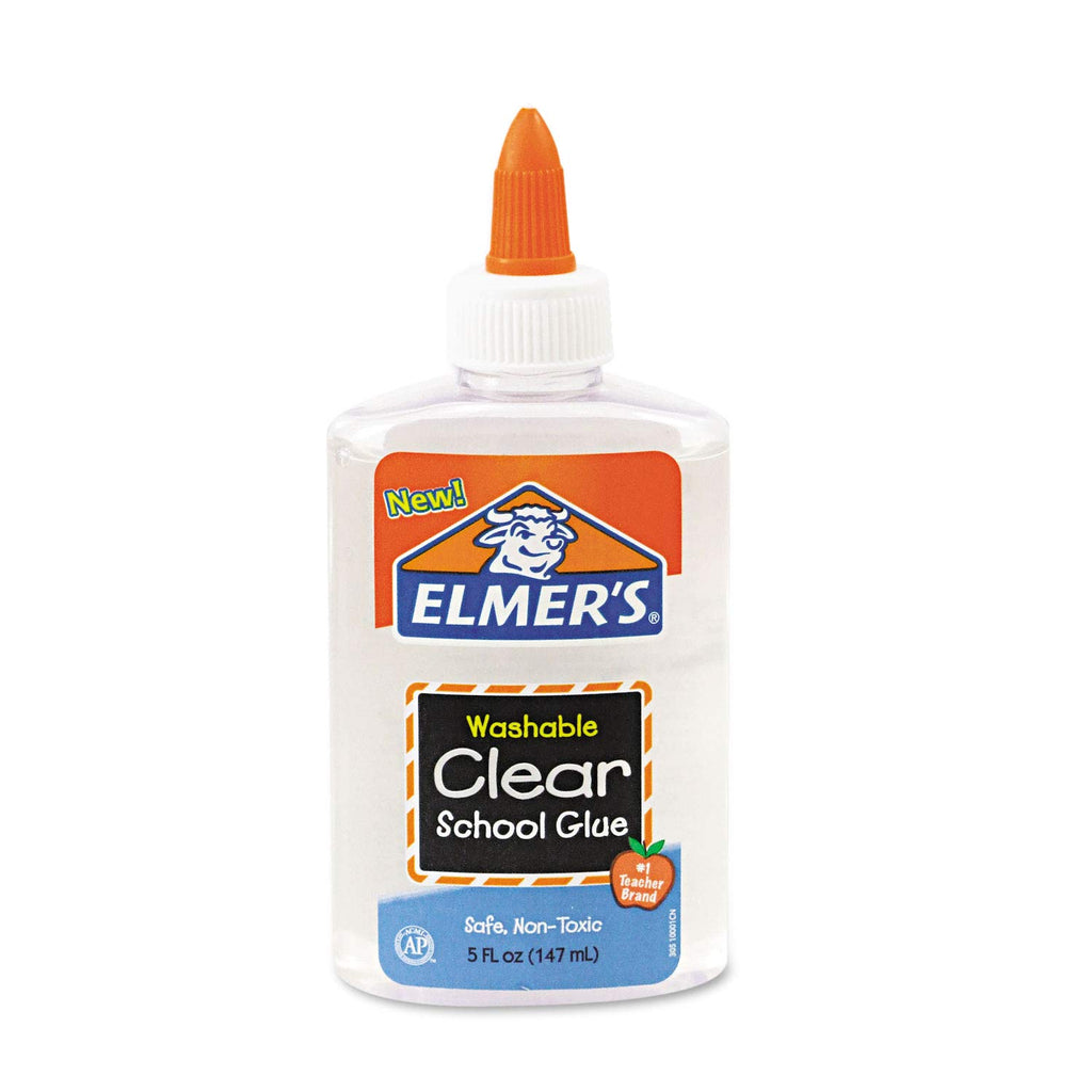 Elmer'S E305 School Glue Washble Clear, 5 Oz, Clear
