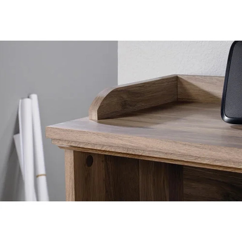 Barrister Lane Storage Bookcase with ID Label Tags, Salt Oak Finish
